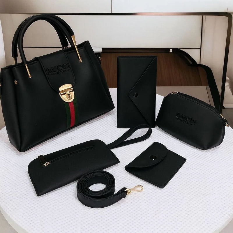 Imported 5-Piece Handbag Set Premium Quality for Her