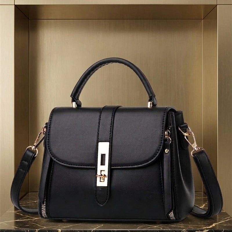 Premium Black Rhombus Chain Shoulder Bag for Women