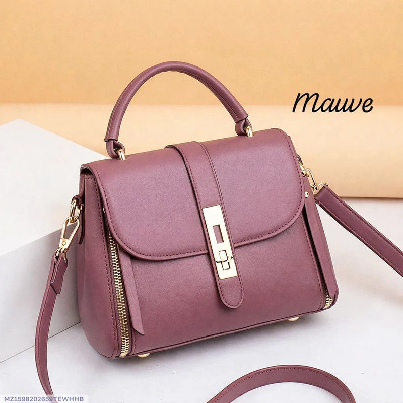 Women's Premium Soft Leather Plain Shoulder Bag