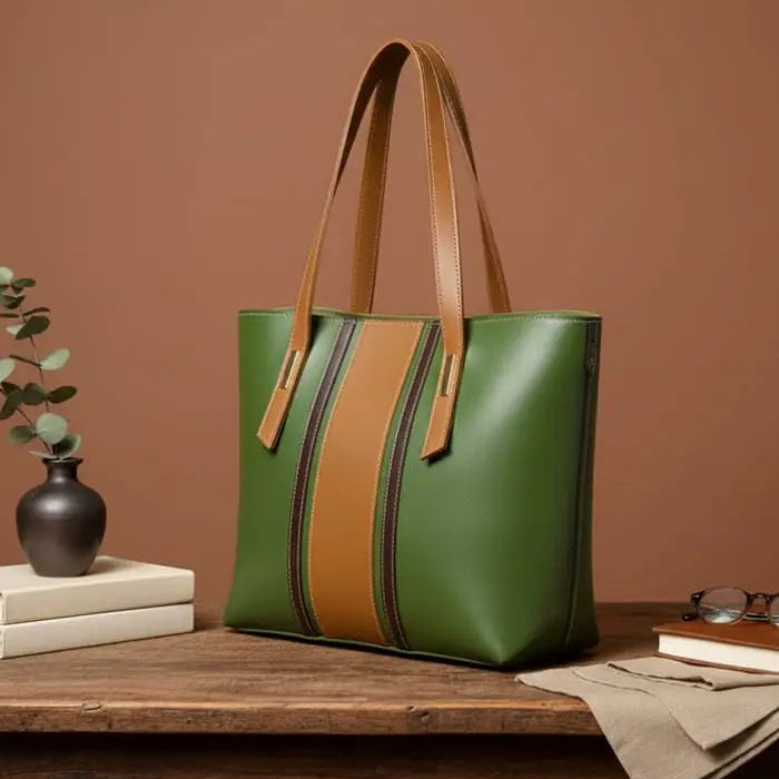 Premium Women's Faux Leather Textured Tote Bags