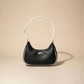 Classic Women's Moon Shape Plain Hand Bag
