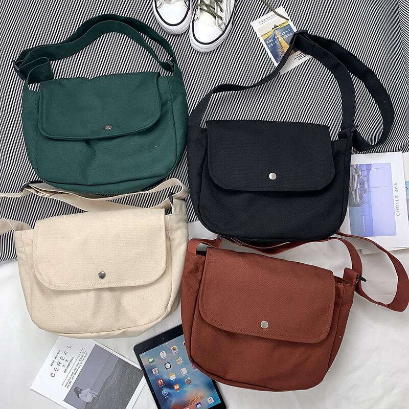 GenZ Korean Style Canvas Imported Crossbody Bag for Her