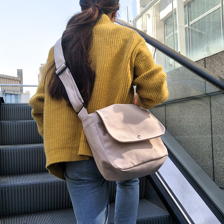GenZ Korean Style Canvas Imported Crossbody Bag for Her