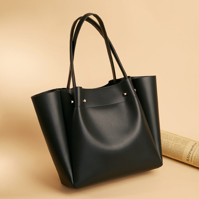 Premium Leather Women's Large Capacity Tote Bag